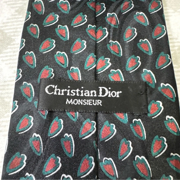 Vtg Christian Dior Monsieur Luxury Tie Colorful Abstract Print Necktie - Picture 2 of 5